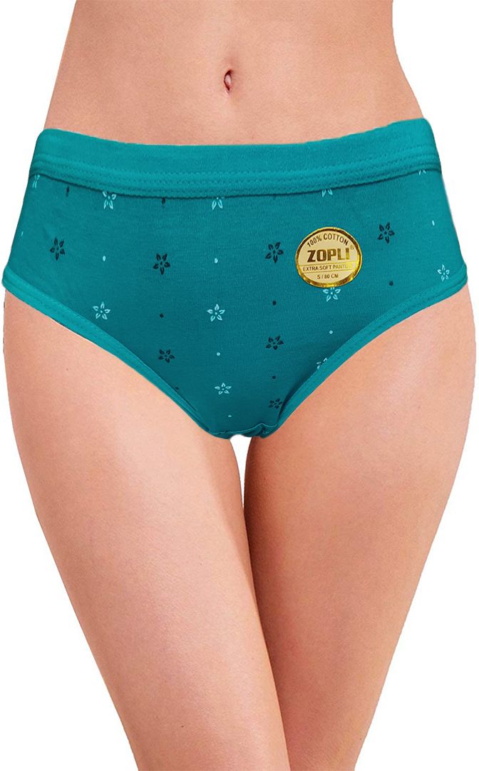 Zopli Hipster Multicolor Cotton Fabric Daily Wearing use Printed Panty /Panties For Women And Girls