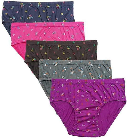 Zopli Hipster Multicolor Cotton Fabric Daily Wearing use Printed Panty /Panties For Women And Girls