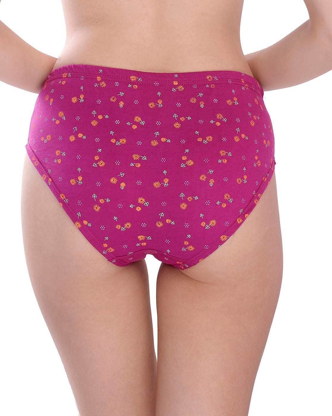 Zopli Hipster Multicolor Cotton Fabric Daily Wearing use Printed Panty /Panties For Women And Girls