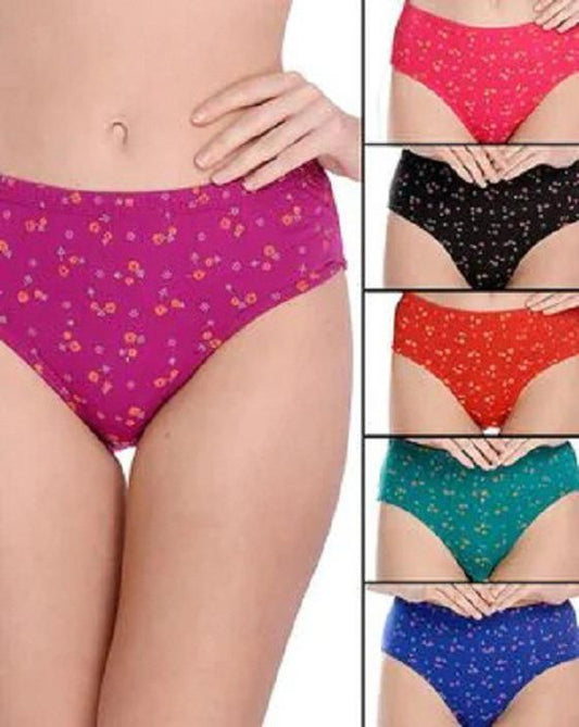 Zopli Hipster Multicolor Cotton Fabric Daily Wearing use Printed Panty /Panties For Women And Girls