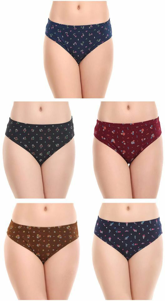 Zopli Hipster Multicolor Cotton Fabric Daily Wearing use Printed Panty /Panties For Women And Girls