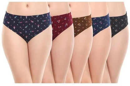 Zopli Hipster Multicolor Cotton Fabric Daily Wearing use Printed Panty /Panties For Women And Girls