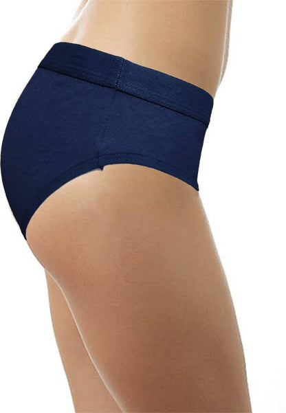 Zopli Hipster Multicolor Cotton Fabric Daily Wearing use Plain Panty /Panties For Women And Girls