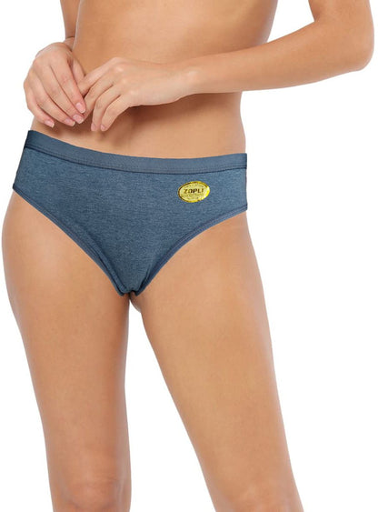 Zopli Hipster Multicolor Cotton Fabric Daily Wearing use Plain Panty /Panties For Women And Girls