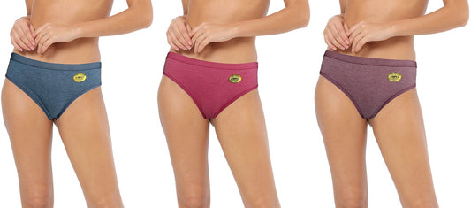 Zopli Hipster Multicolor Cotton Fabric Daily Wearing use Plain Panty /Panties For Women And Girls